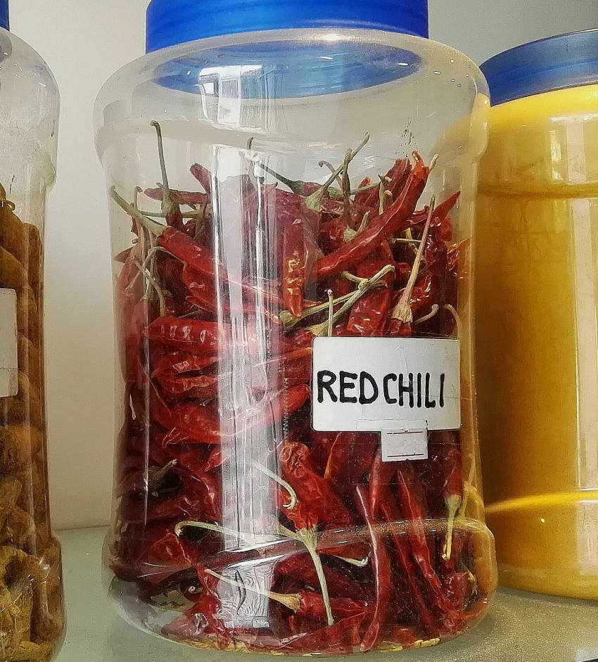 chillies in jar